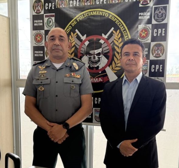 CMT do CPE, Cel. Diógenes, recebe visita de cortesia do Ten. Cel. Alyson