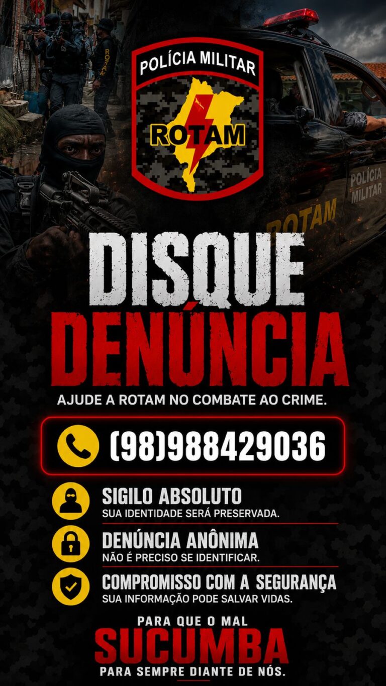 ROTAM lança canal de denúncias para fortalecer combate à criminalidade