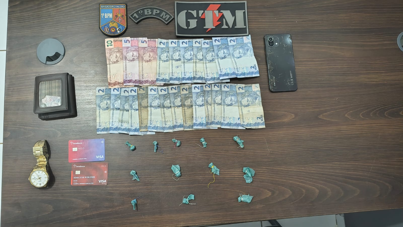 GTM Alpha do 1º BPM prende suspeito por tráfico de drogas no Anjo da Guarda